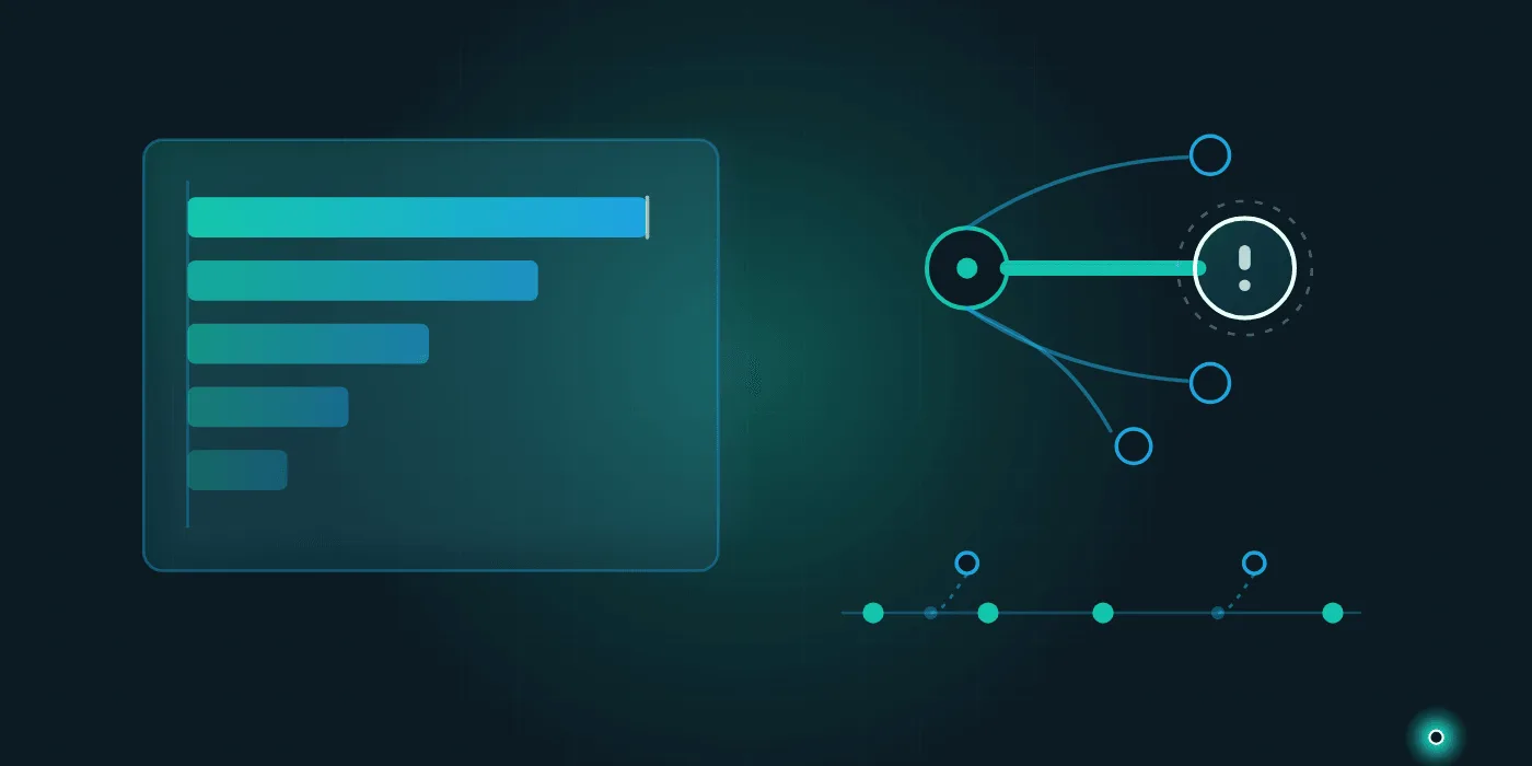 Tedarikçi harcaması, teslim performansı ve bağımlılık riskini gösteren bir analitik görünümü anlatan illüstrasyon